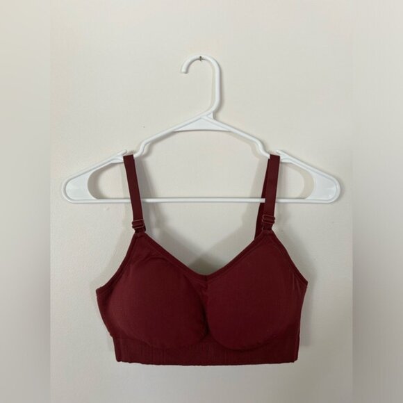 Knix Good to Go Seamless Bra Cranberry Medium - Picture 6 of 11